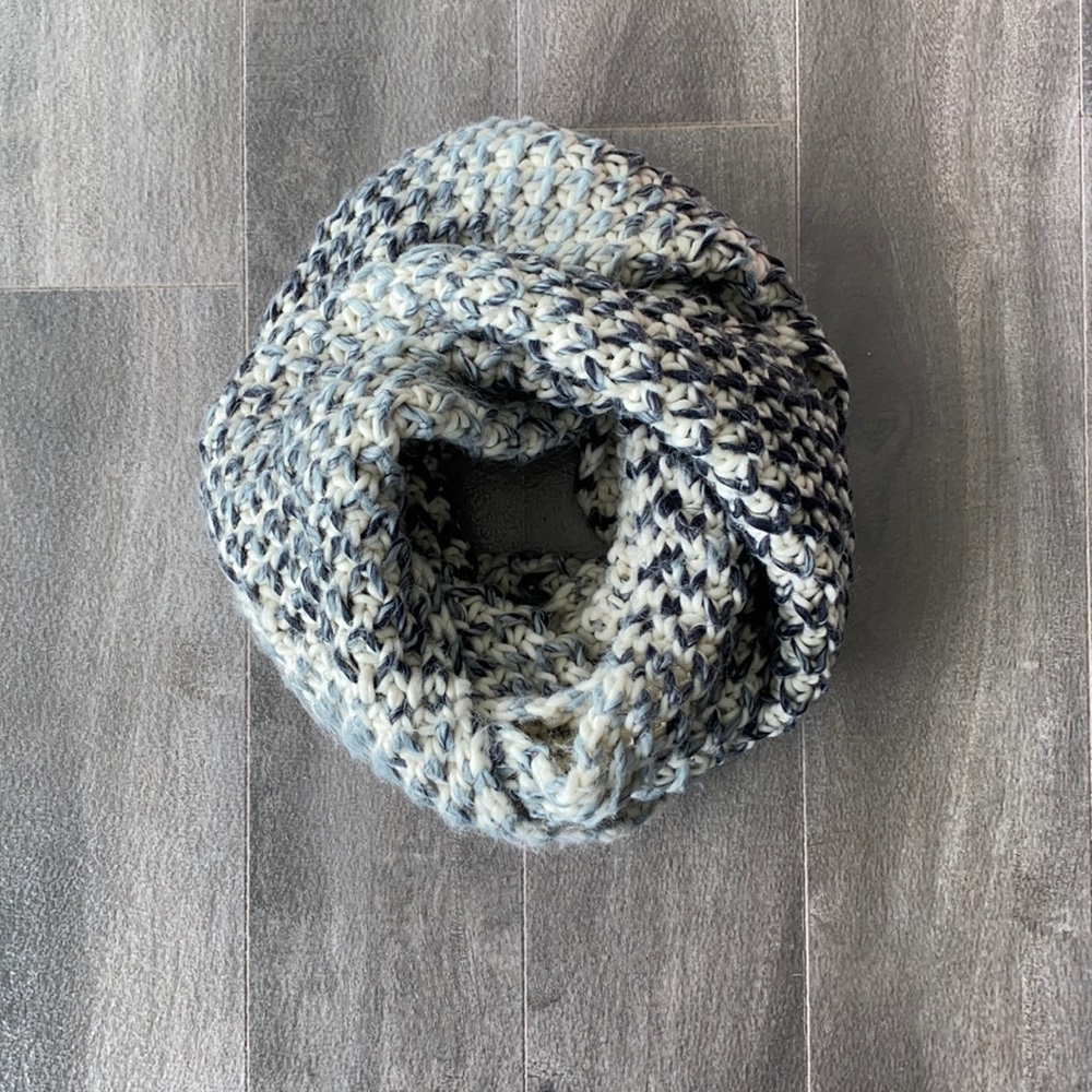 Ombré Black knit infinity scarf